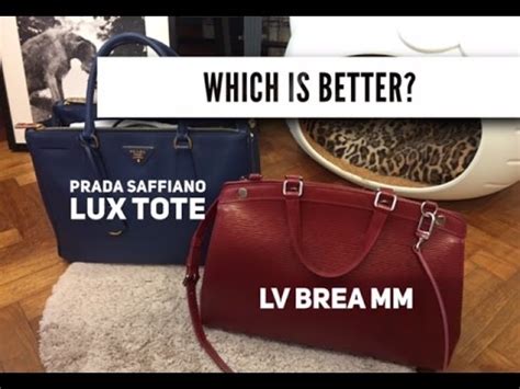 prada saffiano vs louis vuitton|Louis Vuitton Brea MM vs Prada Saffiano Lux Tote // Which is .